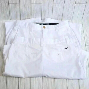 Vineyard Vines Lot of (2) Size 28 White Links Bermuda Short Golf
